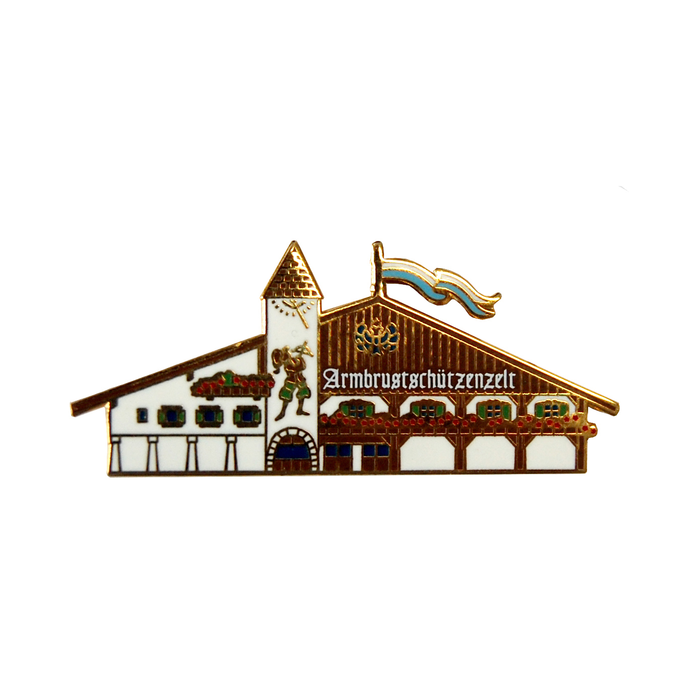 Anstecker des Armbrustschützenzelt